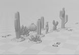 Desert Plants and Cactii - 28mm DND Terrain, EC3D Scorching Sand, Desert Scenery | Cactus | Dunes | Scatter | Pathfinder | Wargaming Oasis
