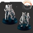 Sci-Fi Ship Members mini set - EC3D | Legion | Cyberpunk | Starfinder | Scifi | Hover Wheelchair | Futuristic | Cybernetic | Rat | Alien