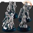 Sci-Fi Ship Members mini set - EC3D | Legion | Cyberpunk | Starfinder | Scifi | Hover Wheelchair | Futuristic | Cybernetic | Rat | Alien