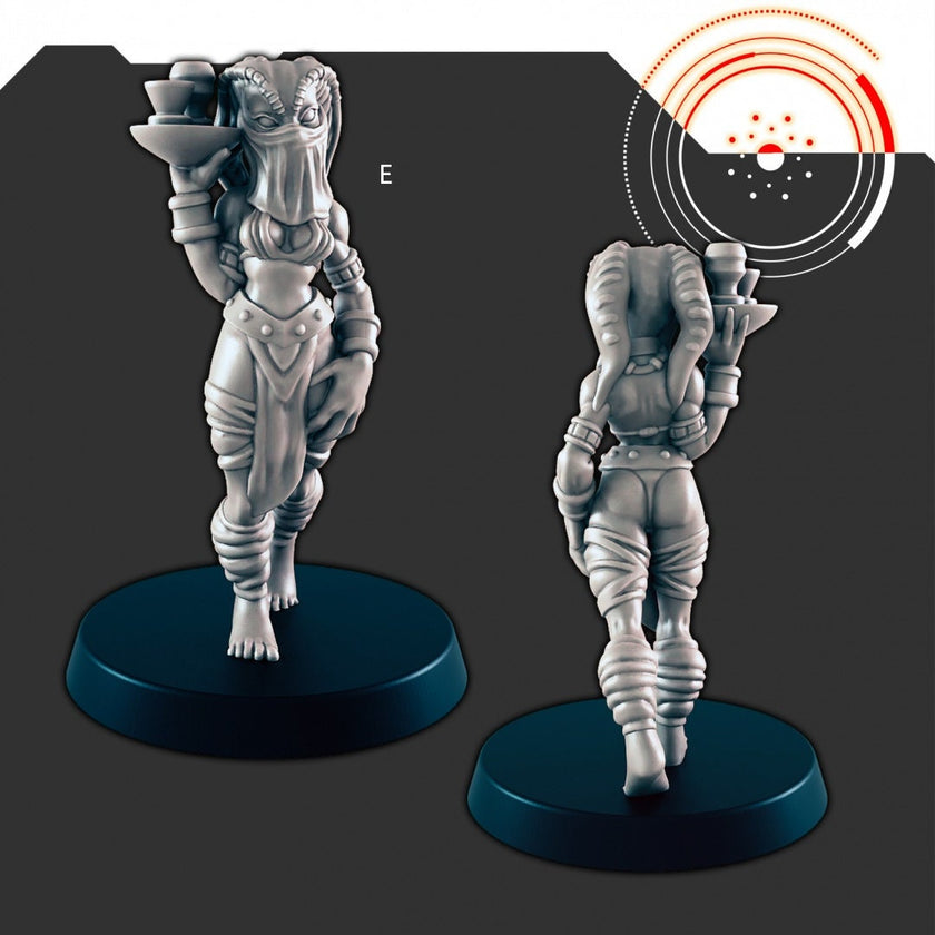 Sci-Fi Cantina Crew mini set - EC3D | Legion | Cyberpunk | Starfinder | Scifi | Futuristic | Cybernetic | Alien | Male | Female