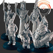 Sci-Fi Galactic Council mini set - EC3D | Legion | Cyberpunk | Starfinder | Scifi | Alien | Futuristic | Cybernetic | Human | Male | Female