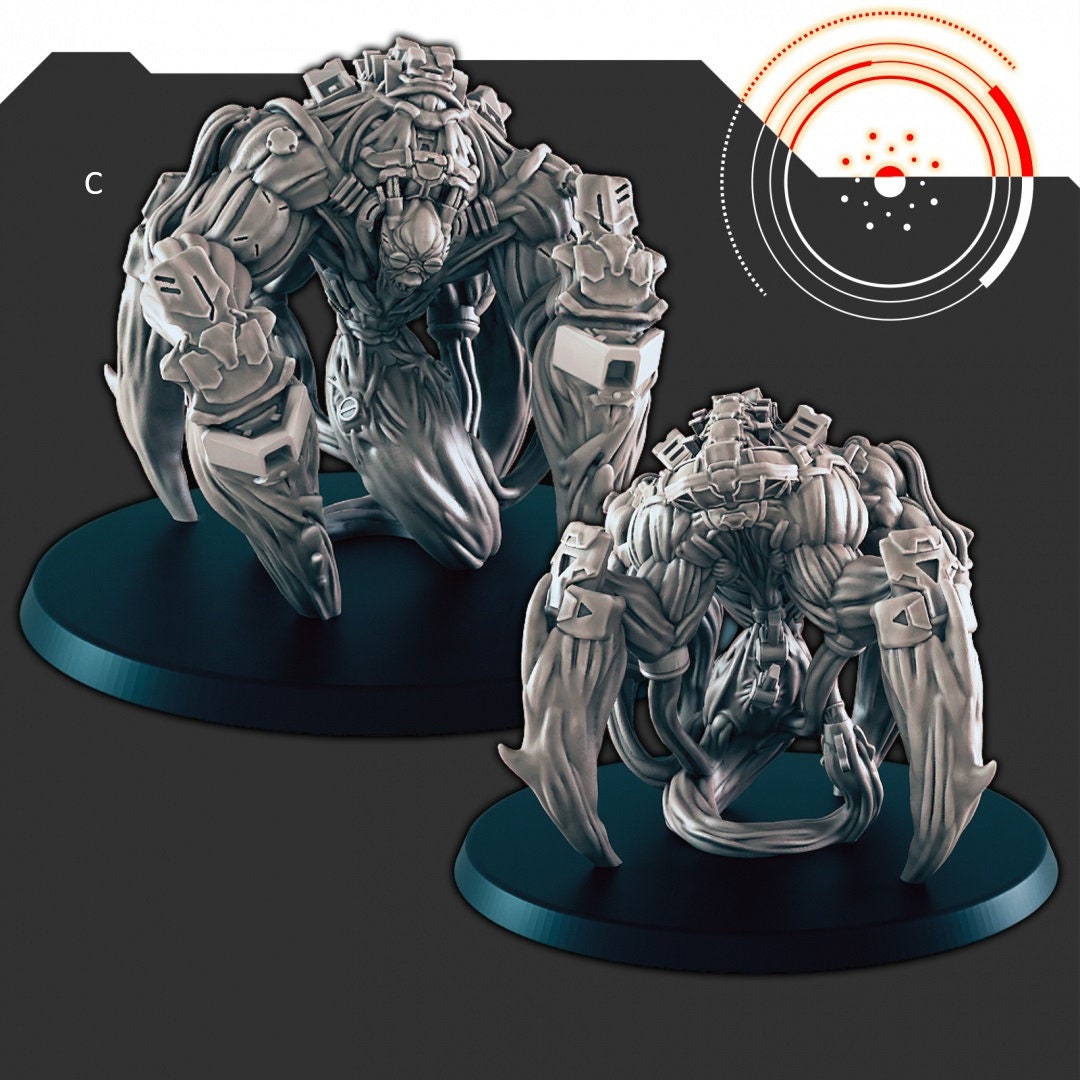 Sci-Fi Alien Hive mini set - EC3D | Legion | Cyberpunk | Starfinder | Scifi | Futuristic | Cybernetic | Alien Hive | Male | Female |Infected