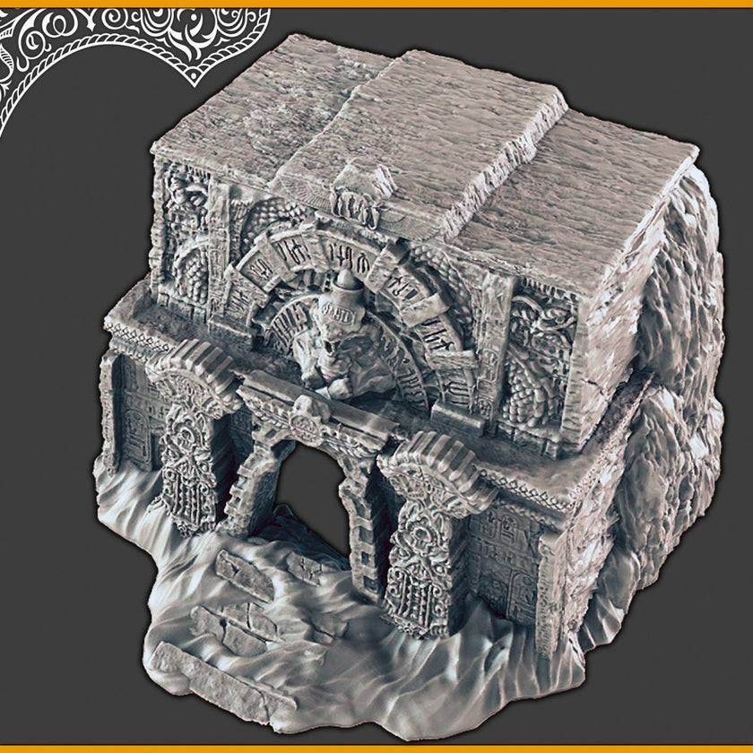 Desert Tomb - DND and Wargaming Terrain, EC3D - Desert Miniatures | Temple | Sand  | Dunes, Scatter Scenery, Pathfinder