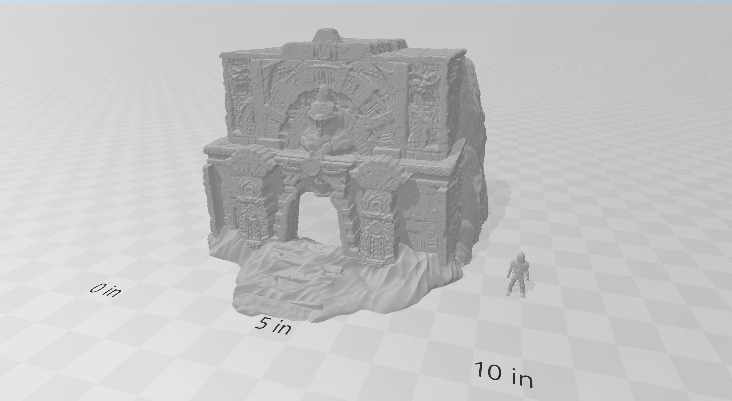 Desert Tomb - DND and Wargaming Terrain, EC3D - Desert Miniatures | Temple | Sand  | Dunes, Scatter Scenery, Pathfinder