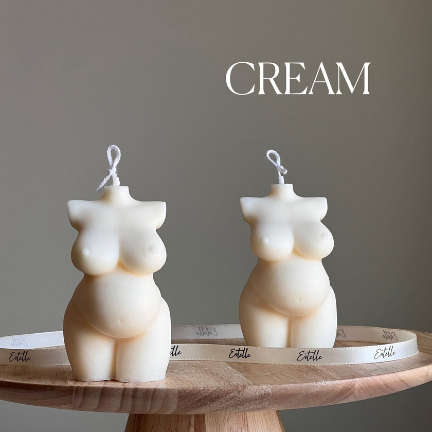 Curvy Female Form Soy Wax Candle: Plus Size Venus Goddess