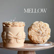 Big Rose Basket Candle | Hand Poured Soy Wax Pillar Candle