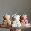Big Teddy Soy Candle: Sculptural Home Decor, Custom Scent