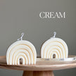 Rainbow Soy Wax Candle: Handmade Sculptural Home Decor