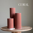 Handmade Ribbed Soy Wax Pillar Candle | Home Decor