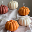 Large Pumpkin Candle: Hand-Poured Soy Wax, Autumn Decor