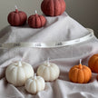 Handmade Pumpkin Soy Wax Candle Set: Autumn Decor
