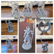 Elven Riders 28/32mm mini set - Artisan Guild | Alfar | Drow | Male | Female | Fighter | Ranger| Pathfinder | Wargaming | Elk | Cavalry Elf
