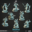 Reef Marauders - dnd and wargaming miniature - Shark, Merfolk, Mermaid, Triton, Pathfinder, Aquatic, Monster, Fighter, Barbarian, Ocean