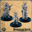 Tiefling mini set for dnd - EC3D,DnD | Townsfolk | Everyday Folk | Child | Songstress | Scholar, Demon, 32mm | Pathfinder, Fantasy, Villager
