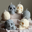 Handmade Halloween Skull Candle: Spooky Soy Wax Home Decor