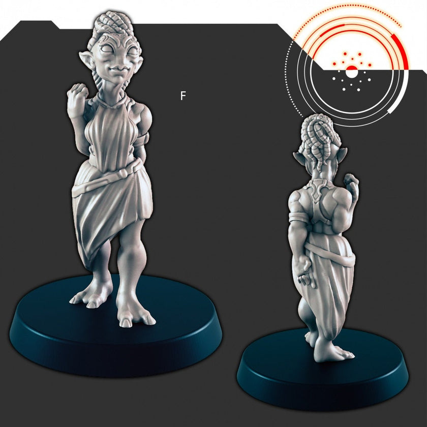 Sci-Fi Cantina Crew mini set - EC3D | Legion | Cyberpunk | Starfinder | Scifi | Futuristic | Cybernetic | Alien | Male | Female