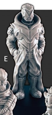 Sci-Fi Market Folk mini set - EC3D | Legion | Cyberpunk | Starfinder | Scifi | Futuristic | Cybernetic | Alien | Human | Male | Female