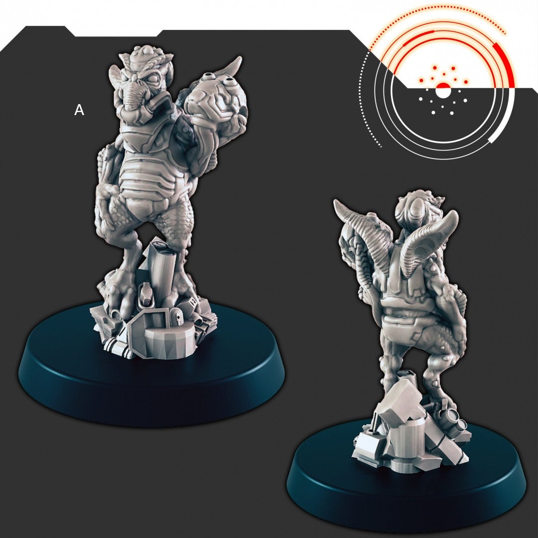 Sci-Fi Market Folk mini set - EC3D | Legion | Cyberpunk | Starfinder | Scifi | Futuristic | Cybernetic | Alien | Human | Male | Female