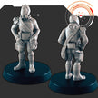 Sci-fi Explorers and Scientists mini set - EC3D | Legion | Cyberpunk | Starfinder | Scifi | Futuristic | Cybernetic | Space | Male | Female