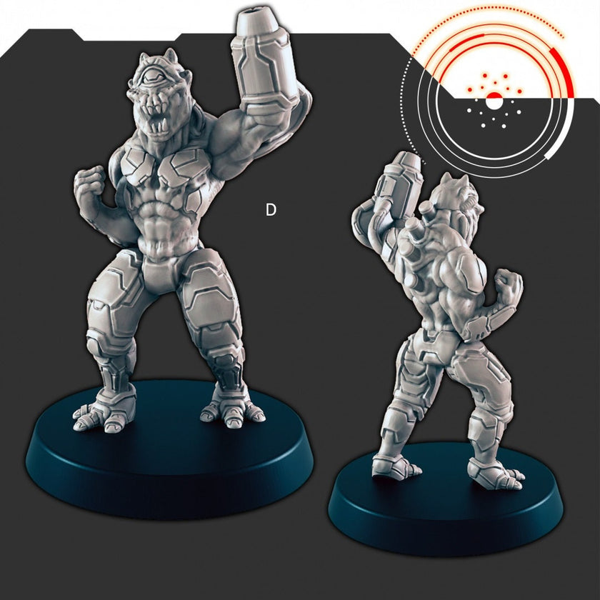 Sci-Fi Alien Hive mini set - EC3D | Legion | Cyberpunk | Starfinder | Scifi | Futuristic | Cybernetic | Alien Hive | Male | Female |Infected