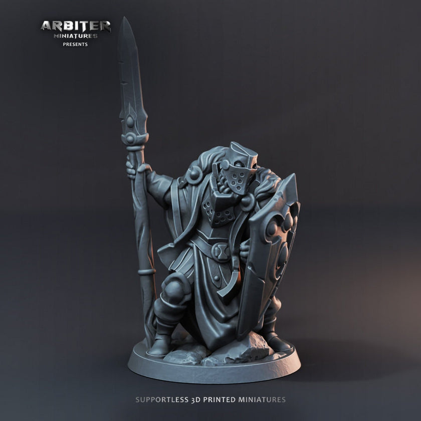 DnD Miniature Party Set 7 - 28mm Adventuring Group - Sorcerer | Fighter | Paladin | Rogue | Barbarian | Pathfinder 2E | DnD 5E | Mini Set