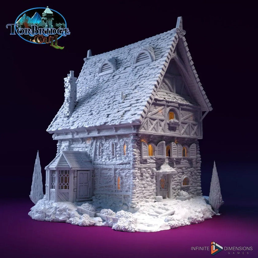 The Widow's Manor Model Building set - Dnd, Wargaming, Model Train | Village | House | Medieval | Fantasy | D&D | 28mm | 32mm | Pathfinder
