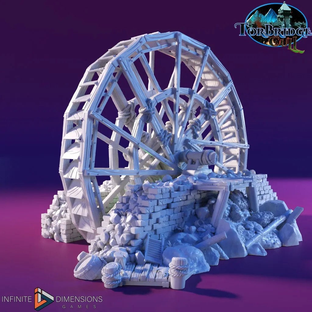 The Lumbermill Model Building set - Dnd, Wargaming, Model Train | Village | Town | Medieval | Fantasy | D&D | Terrain | Forest | Pathfinder