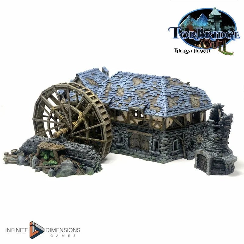 The Lumbermill Model Building set - Dnd, Wargaming, Model Train | Village | Town | Medieval | Fantasy | D&D | Terrain | Forest | Pathfinder