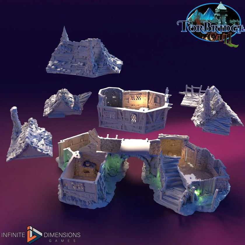 Slum Tenement A Miniature Building set - Dnd, Wargaming, Model Train | Village | Town | Medieval | Fantasy | D&D | Terrain | Torbridge Cull
