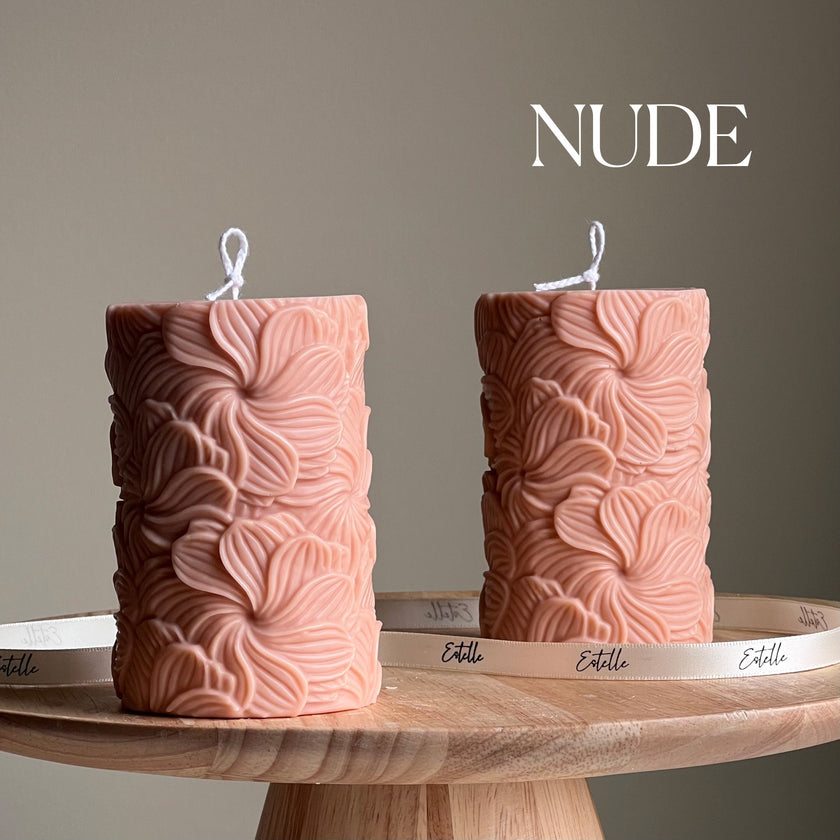Sculptural Flower Candle | Soy Wax Pillar
