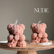 Teddy Bear Soy Wax Candle: Sculptural Bouquet Candle