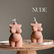 Curvy Female Form Soy Wax Candle: Plus Size Venus Goddess