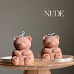 Big Teddy Soy Candle: Sculptural Home Decor, Custom Scent