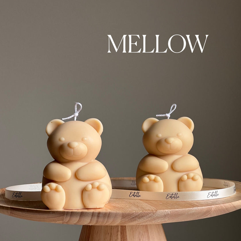Big Teddy Soy Candle: Sculptural Home Decor, Custom Scent