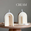 Arch Soy Candle: Sculptural Pillar Candle, Home Decor