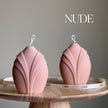 Collar Pillar Candle: Sculptural Geometric Soy Wax Candle