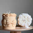 Big Rose Basket Candle | Hand Poured Soy Wax Pillar Candle