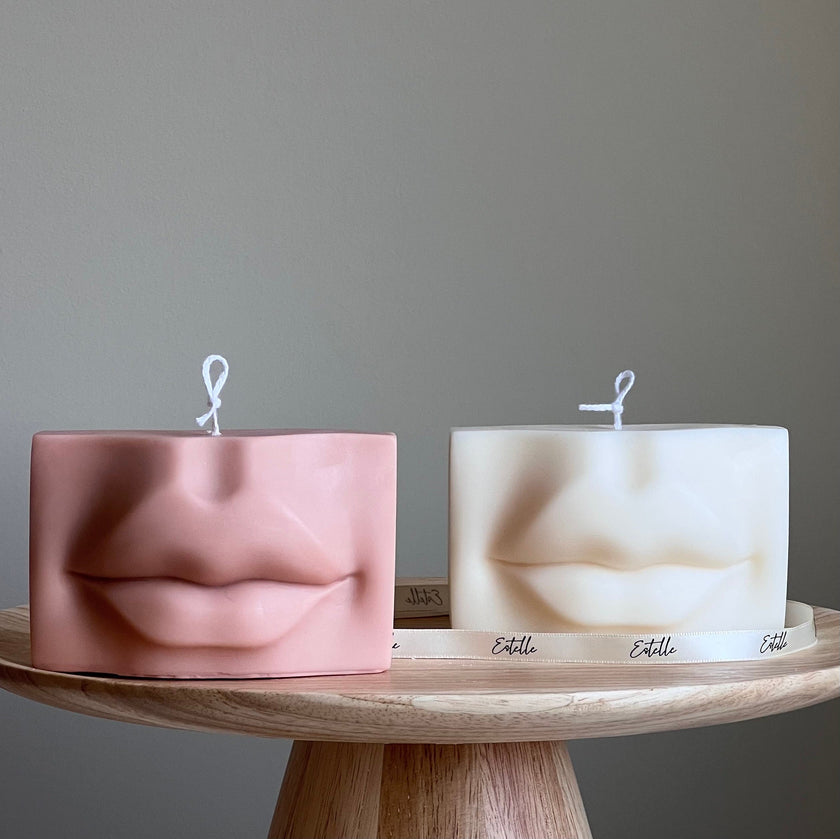 Lips Soy Wax Candle | Handmade Home Decor