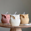 Sculptural Owl Candle | Vegan Soy Wax, Autumn Home Decor