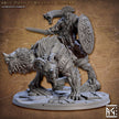 Greatgoblin on Chimera Mount mini - Artisan Guild, DnD | Male | Fighter, Animal, Hobgoblin, Pathfinder | Orc | Wargaming | Goblin | Mount