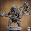 Berserker Werebear dnd Mini Set - Artisan Guild | Male | Fighter | Viking | Barbarian | Female | Pathfinder | Wargaming | Fighter, 28mm 32mm