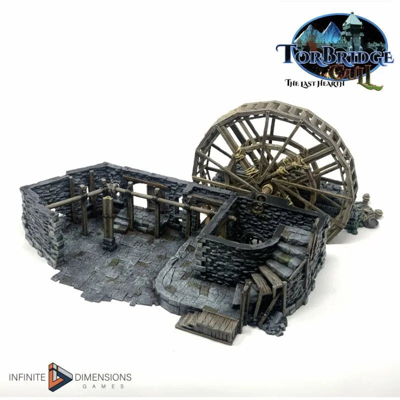 The Lumbermill Model Building set - Dnd, Wargaming, Model Train | Village | Town | Medieval | Fantasy | D&D | Terrain | Forest | Pathfinder