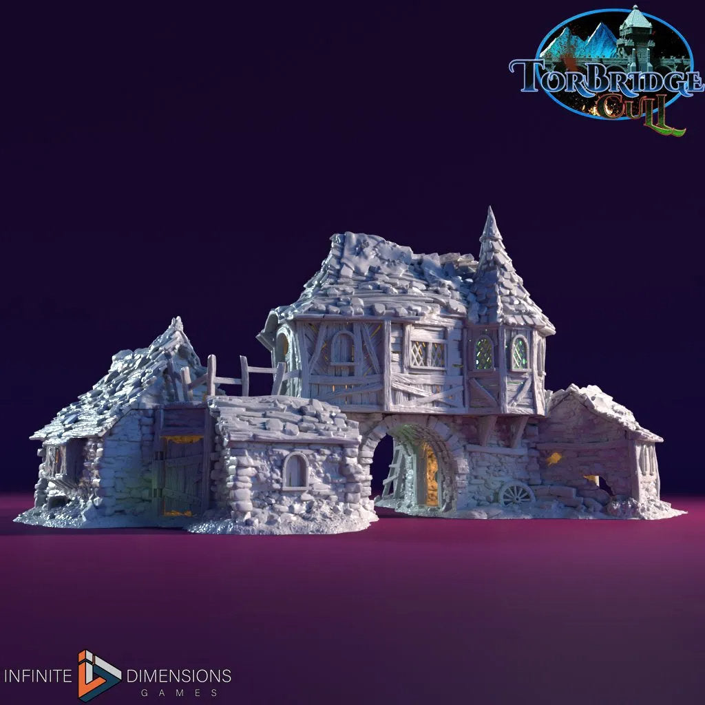 Slum Tenement A Miniature Building set - Dnd, Wargaming, Model Train | Village | Town | Medieval | Fantasy | D&D | Terrain | Torbridge Cull
