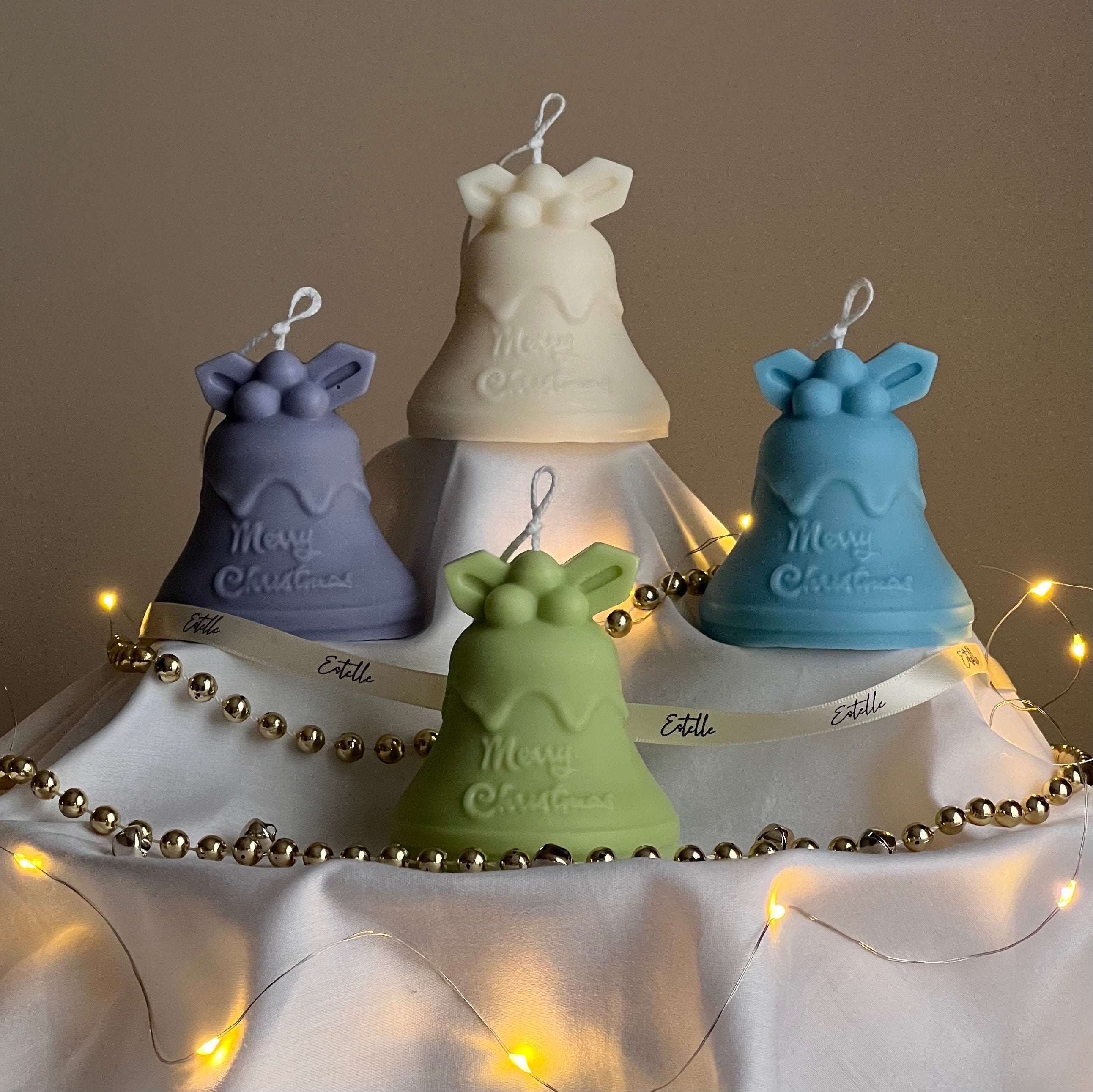 Handmade Christmas Bell Soy Candle | Holiday Home Decor