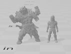 Berserker Werebear dnd Mini Set - Artisan Guild | Male | Fighter | Viking | Barbarian | Female | Pathfinder | Wargaming | Fighter, 28mm 32mm