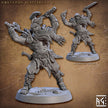 Northman Barbarians dnd Mini Set - Artisan Guild, DnD | Male | Female | Viking | Barbarian | Fighter | Pathfinder | Wargaming | 28mm 32mm
