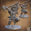 Northman Barbarians dnd Mini Set - Artisan Guild, DnD | Male | Female | Viking | Barbarian | Fighter | Pathfinder | Wargaming | 28mm 32mm
