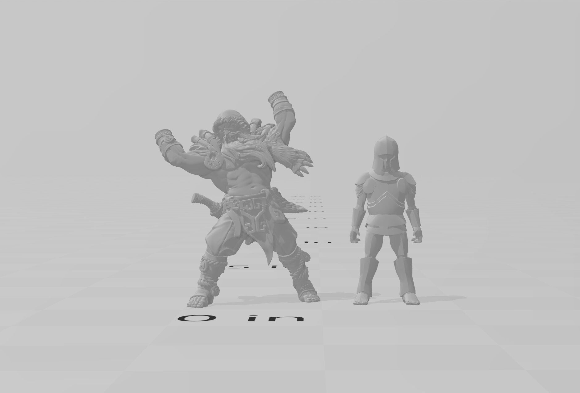 Northman Barbarians dnd Mini Set - Artisan Guild, DnD | Male | Female | Viking | Barbarian | Fighter | Pathfinder | Wargaming | 28mm 32mm