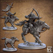 Northmen Riders dnd mini set - Viking | Norse | Male | Female | Fighter | Barbarian | Fantasy, Warhorse | Pathfinder | Wargaming, 28mm 32mm
