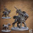 Northmen Riders dnd mini set - Viking | Norse | Male | Female | Fighter | Barbarian | Fantasy, Warhorse | Pathfinder | Wargaming, 28mm 32mm